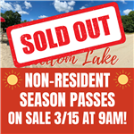 Freedom Lake Non-Resident Season Passes On Sale 3/1 at 9am (Limited Number Available)